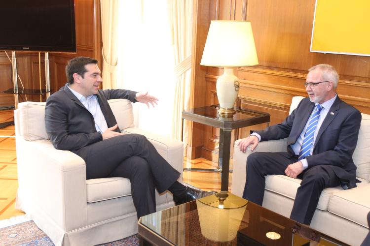 Meeting with Prime Minister Alexis Tsipras.