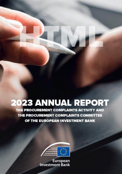 Annual Report of the Procurement Complaints Activity and the Procurement  Complaints Committee of the European Investment Bank 2023